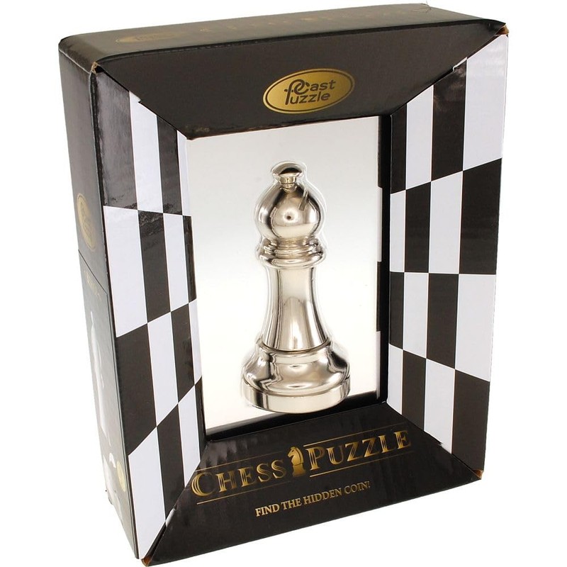 Hanayama Silver Color Chess Piece - Bishop