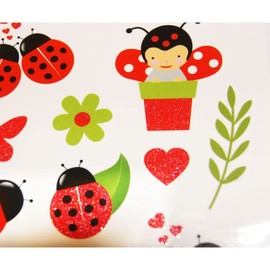 Global Gift Temporary Tattoos - Ladybirds - Glitter