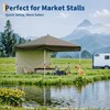 10x10 Instant Pop-Up Canopy with 1 Sidewall – Easy 1-Button