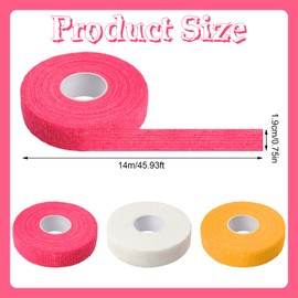 LLMSIX 3pcs Thimbles Type for Hand Sewing, Finger Protectors for Sewing, Soft & Breathable Finger Tape for Moms Wives Hand DIY Sew Gifts