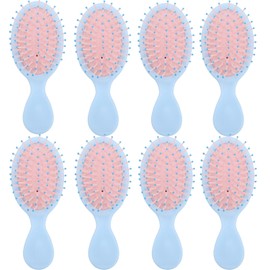 Bridesmaid Proposal Gifts - 8 Pieces Mini Travel Brush Set for Bachelorette Party and Wedding Favors (Black)