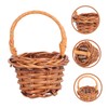 GANAZONO 12pcs Mini Shopping Basket Hand Woven Wood Baskets Mini
