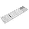 Round Key Bluetooth Foldable Keyboard with Touchpad Universal 140mAh Wireless