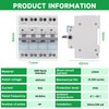 Jadeshay Dual Power Transfer Switch,63A 230VAC Manual Transfer Switch Power