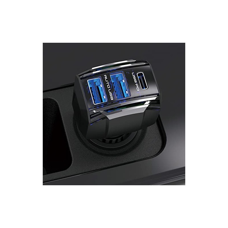Kashimura NDC-051 High-Power USB Power Supply for Cars with USB