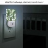 Chrobak LED Night Light,Green Tropical Leaves Palm Trees LED Night