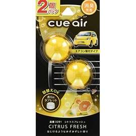 CARALL 3291 Air Freshener Cue Air 2 Pack Citrus Fresh 2.4 g x 2 Packs