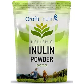 Inulin Powder 500g by Orafti | Premium Inulin Prebiotic Fibre Powder 500g Plus FOS | Chicory Root, Highly Soluble | Added FOS, Gluten Free, Suitable for Vegans - by Orafti