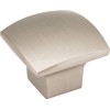 Jeffrey Alexander 431SN Sonoma 1-3/16 Square Knob - Satin Nickel