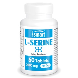Supersmart Supersmart - L-Serine Supplement 2000mg per Day (Easy-to-Take) - Amino Acids Supplement | Non-GMO & Gluten Free - 60 Tablets