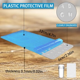 beinkmake 3Pcs English Letter Nail Stamping Plate Alphabet Number Nail Stamp Templates Nail Art Stamp Plates Image Plate Stainless Steel DIY Reusable Tools with Stamper Scraper for Manicure Printing