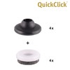Wagner QuickClick® Felt Gliders Chair Glides Set of 4 to