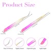 Nogeqi Pack of 2 Nail Tweezers Pointed Double Ended Eyelash