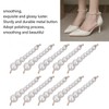 10Pcs Pearl Shoe Chains Polished ABS Resin Metal Buckle Widely