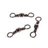 Boone Black Barrel Swivels, 80-Pound