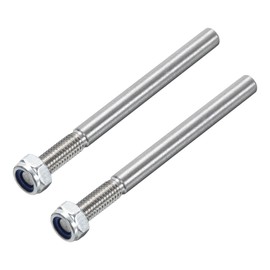 QUARKZMAN Pack of 2 Chassis Steel Axles 1/4 Inch Diameter 3 Inch Length M6 Wheel Drive Shaft with Nuts for RC Aeroplane