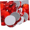 KONTONTY Flatback Round Acrylic Rhinestones 25mm for Craft Projects Costumes