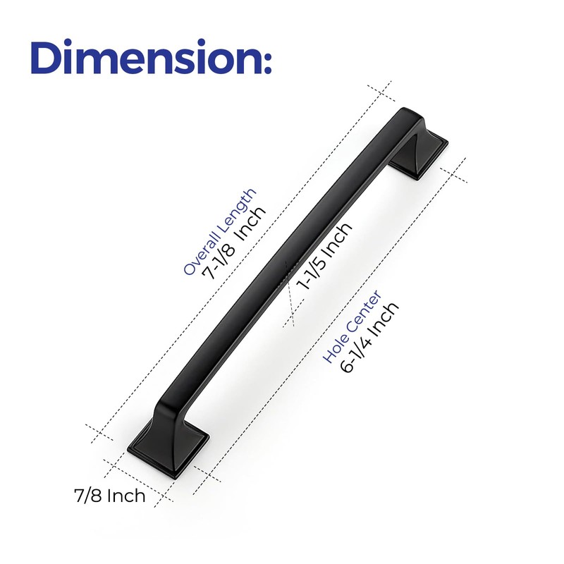 Ravinte 5 Pack Solid 6-1/4 Inch Square Foot Cabinet Arch