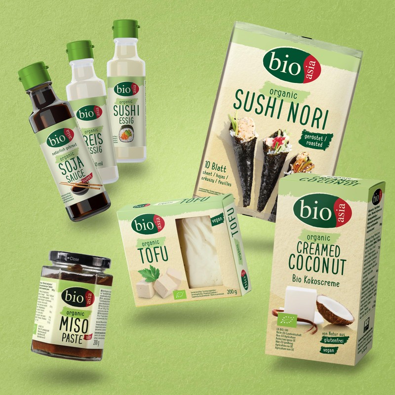 BIOASIA Organic Bamboo Slices, Pickled Asia Vegetables in Glass, Suitable