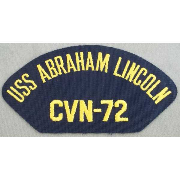 US Navy Cap Patch USS Abraham Lincoln CVN - 72