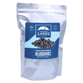 Thousand Lakes Freeze Dried Fruit - Blueberries 3.5 ounces | No Sugar Added | 100% Whole Blueberries
