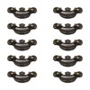 Pastlla 10Pcs Antique Bronze Finish Pulls Drop Swing Drawer Pulls