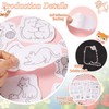 57 Pcs Cat Water Soluble Embroidery Patterns Kitten Cat Stick