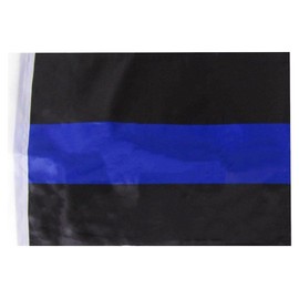 12x18 Police Thin Blue Line Lives Matter Sleeved Garden 12"x18" Flag