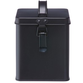 LOGOS 81340201 Metal Palm Box, Black, Approx. Width 5.3 x Depth 4.5 x Height 6.7 inches (13.5 x 11.5 x 17 cm)