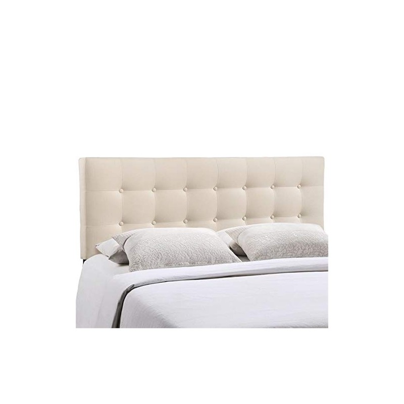 Rosebery Kids Upholstered Queen Panel Headboard in Ivory