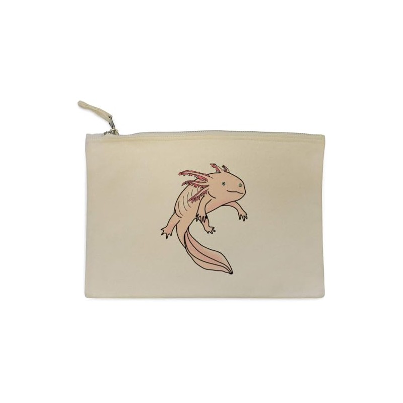 'Axolotl' Canvas Clutch Bag/Accessory Case (CL00041007)