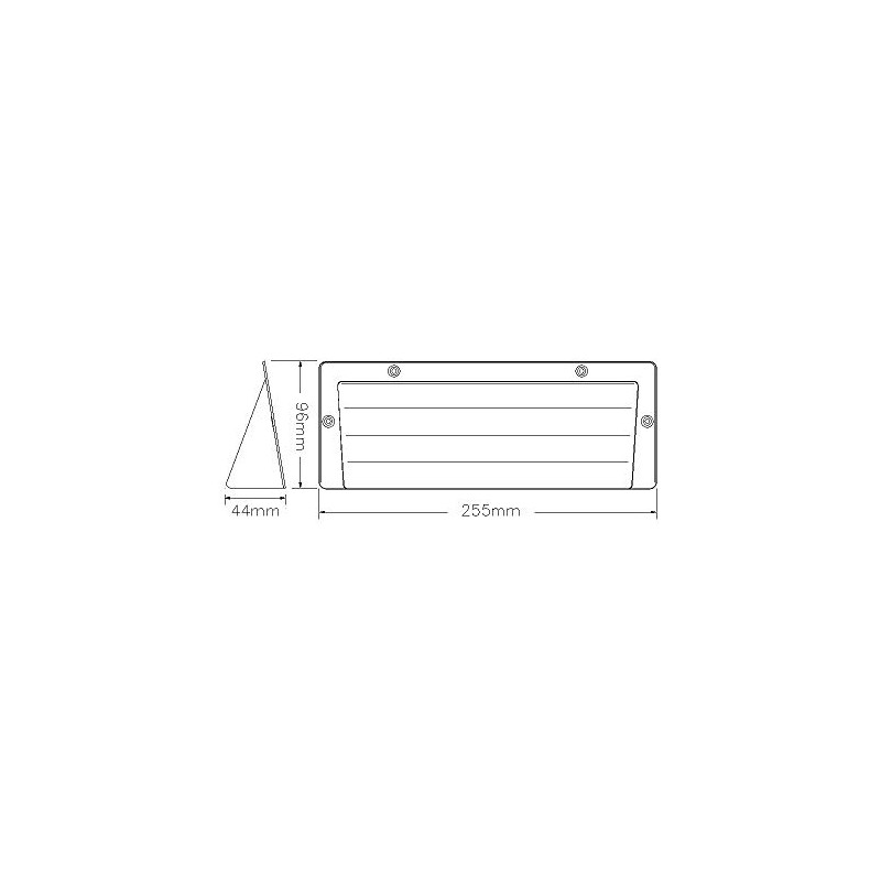 Rytons Building Products ABC3TC Light and Draught Reducing Airbrick Cowl