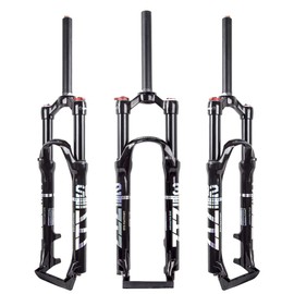 ZTZ Mountain Front Fork 26 Inch 27.5 Inch 29 Inch Double Air Chamber Fork Bicycle Shock Absorber Front Fork Air Fork 26 inch Black Inner Tube