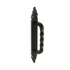 Amig - Delicate Zamak Door Handle with Hammered Steel Plate