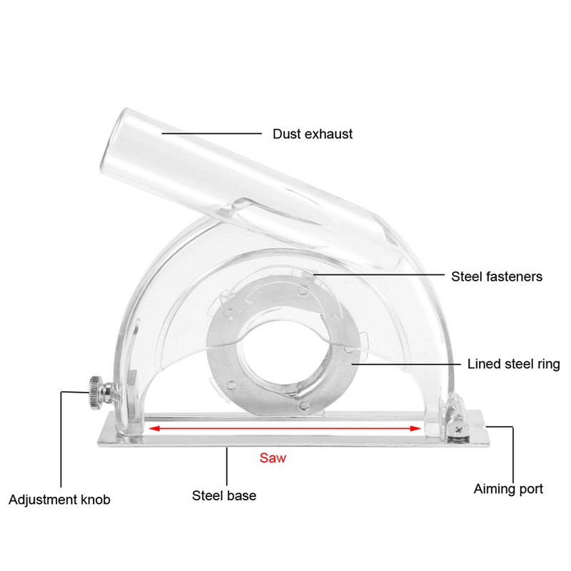B-110A Grinding Cover Cutting Dust Shroud for Angle Grinder &