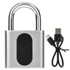 Smart Fingerprint Padlock Keyless Door Lock Waterproof Rechargeable Home Safety