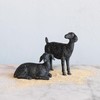 Creative Co-Op Resin Standing Goat Accent Décor with Cast Iron