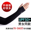Upgraded Golf Ice Arm Sleeves - Extended Summer Sun Protection for Men Size/Black Thumbhole 15ea