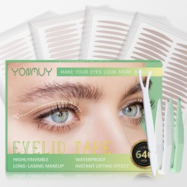 Double Eyelid Tape,Eyelid Lifter Strips,Eyelid Tape for Hooded Eyes Invisible,Hooded, Droopy Lids,Eyelid Tape,Invisible Eyelid Tape for Hooded Eyes,Invisible Eyelid Tape (5)