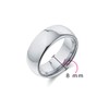 Plain Simple Wide Dome Couples Titanium Wedding Band Ring for