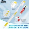 VKshop 120 Bulk Disposable Toothbrushes with Toothpaste,Individually Wrapped Toothbrushes, 120PS