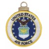 4" AIR FORCE CHRISTMAS TREE ORNAMENT EMBROIDERED PATCH
