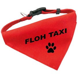 Dog collar with triangular cloth - adjustable from 32 to 55 cm, polyester, Flea Taxi