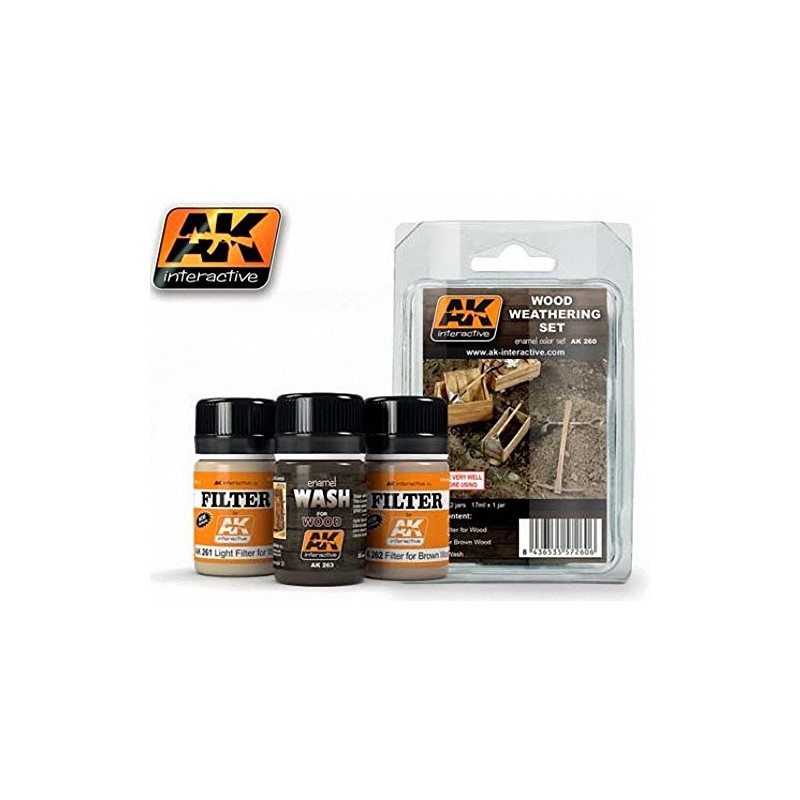 (AK00260) - AK Interactive Set - Wood Weathering Set
