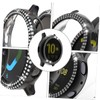 jojofuny Watch Protective Case Diamond Plating Full Coverage Frame Screen
