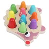 Children Wood Math Number Counting Matching Game Hedgehog Shaped Puzzle