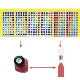 WOKIRO 150 Stück Nagel Display mit Ring und Nummernaufkleber 1-150, Präsentationstips Nägel, Mustertips für Nägel, Mandel übungstips für Nagelfarbdisplay Nail Art Nagel Tips (Transparent)