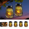 2026 Gen2 Flame Solar Lantern Outdoor Lights, 4Pack Hanging Lantern