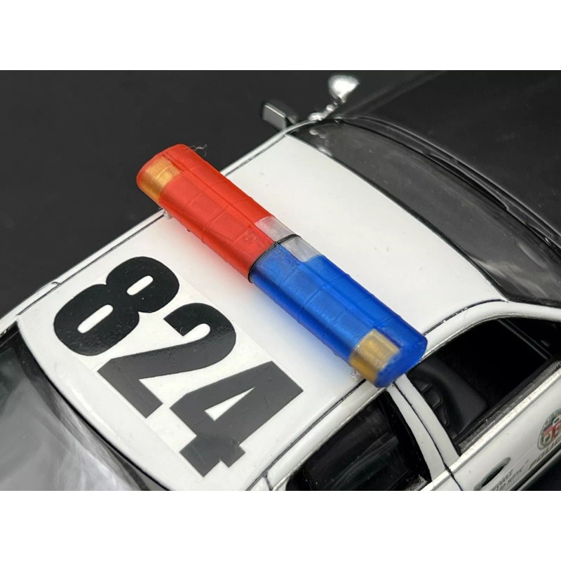 LED Ready Lightbar 1/24 1/25 LED Ready AeroDynic Lightbar LAPD