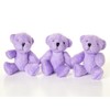 NEW 5 X PURPLE Teddy Bear - Cute And Cuddly